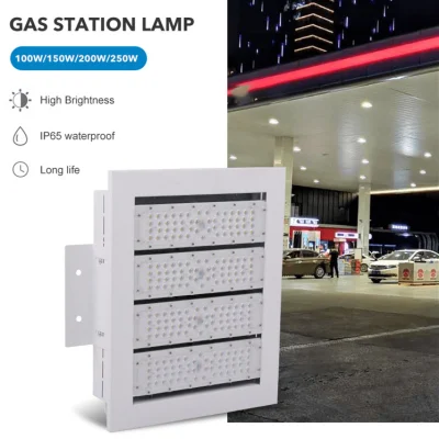 IP65 Petrol Gas Station Recessed LED Canopy Light 5 Years Warranty
